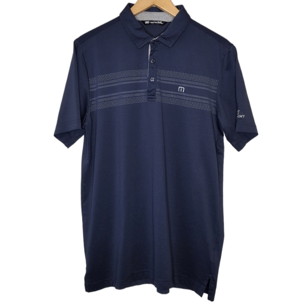 Travis Mathew Men's Pullover Collared Athletic Golf Polo Short Sleeve Shirt Sz M